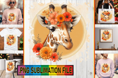 LUMINOUS TSHIRT Gift Ideas PNG, Giraffe Product Image 1