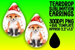 Lovely Teardrop Design for DIY Projects , Christmas Watercol Product Image 1