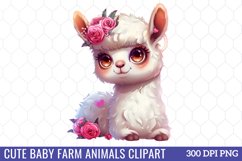 Cute Baby Farm Animals Clipart Product Image 1