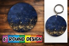 Sparkling Blossom Leopard Sublimation : Keychain, Coaster Product Image 1