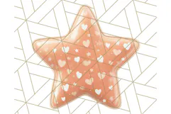 Cute Puffy Star Clipart PNG, 3D Glossy Pastel Stars Clip Art Product Image 5