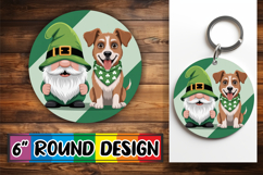 Cute Watercolor Spring Animals Round Design PNG Product Image 1