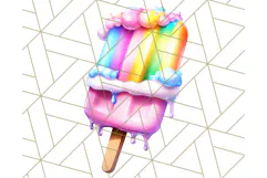 Chibi Summer Girls Clipart PNG, Bright Kawaii Summer Art Product Image 5