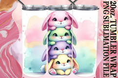 Refreshing days 20oz tumbler wrap, Cute Animals Product Image 1
