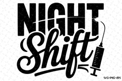 Night Shift Svg | Nurse Svg | Svg Cut Files Product Image 1