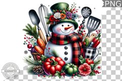 Christmas Snowman Sublimation - Clipart PNG Design Product Image 1