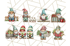 Farmer Gnome Clipart, Cute Farm Gnomes PNG Illustrations Product Image 9