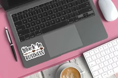 Printable Black Business Women Sticker | Black In Business Product Image 3