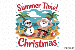 Summer Time Christmas Svg | Christmas Svg | Svg Cut Files Product Image 1
