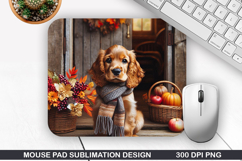 Halloween Dog Mouse Pad Sublimation, Halloween Mouse Pad PNG Product Image 1