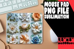 Stylish Vibrant Flower Pattern Mouse Pad: Colorful Edition Product Image 1