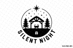 Silent Night Svg | Christmas Svg | Svg Cut Files Product Image 1