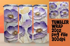 Beautiful Gift: 20oz Tumbler Wrap , 3D Flower Product Image 1