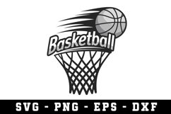 Basketball Ring Svg |Basketball SVG Cut files | Cricut Product Image 1