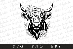 Highland cow SVG | SVG Cut files | Cricut Product Image 1