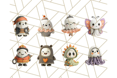 Cute Halloween Ghost Clipart Costume PNG, Halloween Png Product Image 9