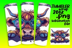 Adorable Peekaboo Cow Tumbler Wrap - Sublimation Product Image 1