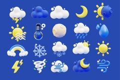 Playful 3D Weather Icons Bundle Product Image 2
