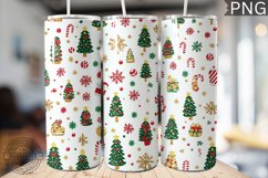 Christmas Tree Tumbler Wrap -High Quality 300 Dpi Product Image 1
