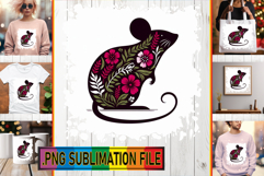 Fun Tote Bag Ideas PNG, Flower Animals Product Image 1