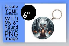 Artful Round Design for Keychains , Halloween Product Image 1