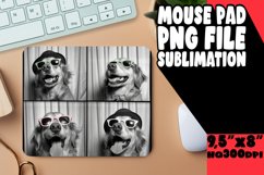 Comical Dog Photo Mouse Pad Sublimation Design for Fun Print Product Image 1