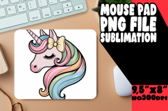 Playful MOUSE PAD Design Magic, Unicorn Product Image 1