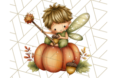 Fall Fairy Clipart PNG, Autumn Fairy People With Wings Product Image 5