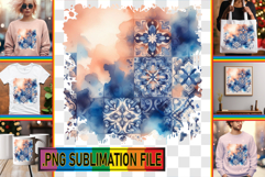 Vibrant TSHIRT Magic Ideas PNG, Watercolor Pattern Product Image 1