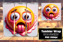 Fresh 20oz Tumbler Artwork , 3D Emoji Product Image 1