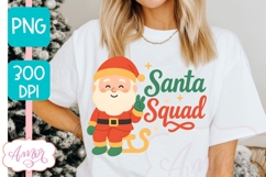 Santa Squad PNG, Cute Christmas PNG sublimation Product Image 4