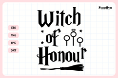 Wizard Bachelorette Party Saying SVG | Witch of Honour Product Image 3