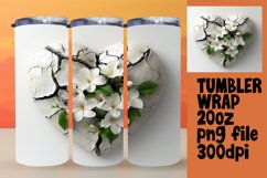 Captivating Blossom Sublimation Tumbler Product Image 1