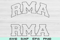 RMA Svg Dxf Cut Files, RMA Png, Registered Medical Assistant Product Image 1