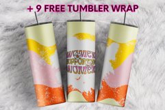 Retro 70s Bleach Women Supporting Women 20 oz tumbler design Product Image 1