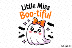 Little Miss Boo-tiful Svg | Halloween Svg | Svg Cut Files Product Image 1