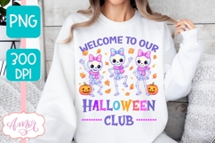 Cute Halloween PNG for sublimation | Cute skeletons design Product Image 5