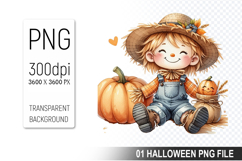 Autumn Clipart, Halloween Sublimation Clipart PNG Product Image 1