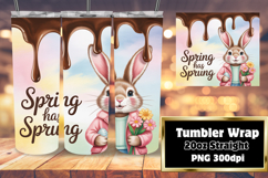FRESH 20oz Tumbler PNG Design , Easter Bunny Product Image 1