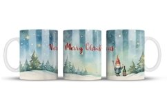 Christmas Mug Wrap 11 oz and 15 oz | Gingerbread Png Product Image 3