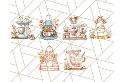 Cottagecore Kitchen Mixer, Apron PNG Clipart, Retro Floral Product Image 9