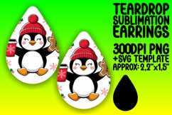 Bright Teardrop Earrings Artwork PNG , Christmas Product Image 1