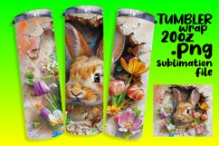 Cute Spring Animals Tumbler Wrap: 3D Wall Hole Style Product Image 1