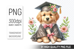 Graduation Animals Clipart PNG Bundle, High Quality PNG File Product Image 12