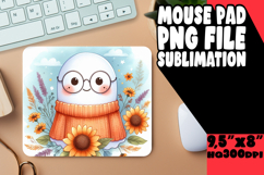 PLAYFUL DESK MAT FUN SUBLIMATION, Cute Ghost Product Image 1