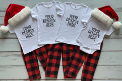Christmas Family Matching Group T-Shirt Mockups | Holiday Fl Product Image 1