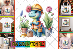 Charming TSHIRT Ideas PNG, Dino Product Image 1