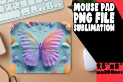 Whimsical Spring Butterfly Sublimation Pad - 3D Design Product Image 1