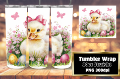 Creative Tumbler Wrap Template , Cute Easter Product Image 1