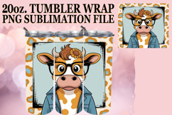 SWEET REFLECTIONS 20oz TUMBLER WRAP, Cute Cow Product Image 1